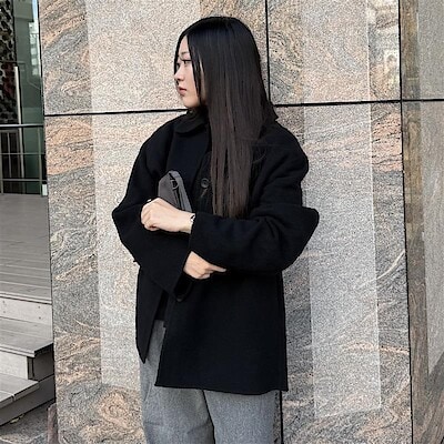 婦人 ウール混 ダブルフェイスショートコート | 無印良品